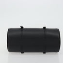 BURBERRY Hand Bag Leather Black Silver Auth 175249A-5