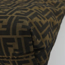 FENDI Zucca Canvas Tote Bag Black Brown Auth 175252-12