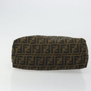 FENDI Zucca Canvas Tote Bag Black Brown Auth 175252-9