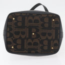 Burberrys Purse Hand Bag Canvas 2way Brown Gold Auth 175256A-5
