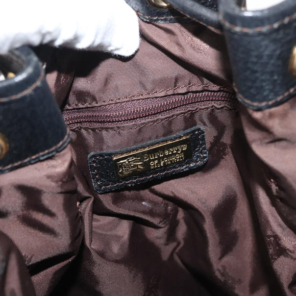 Burberrys Purse Hand Bag Canvas 2way Brown Gold Auth 175256A