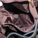 Burberrys Purse Hand Bag Canvas 2way Brown Gold Auth 175256A-23