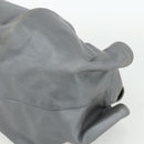 LOEWE Nappa Aire Anagram Hand Bag Leather Gold Gray Auth 175257A-15