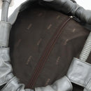 LOEWE Nappa Aire Anagram Hand Bag Leather Gold Gray Auth 175257A-6