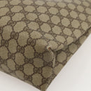 GUCCI GG Supreme Tote Bag PVC Beige Gold Auth 175261-12