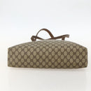 GUCCI GG Supreme Tote Bag PVC Beige Gold Auth 175261-9