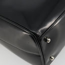GUCCI Hand Bag Patent leather Black Silver 000 2058 0505 Auth 175262-11