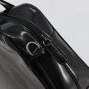 GUCCI Hand Bag Patent leather Black Silver 000 2058 0505 Auth 175262-14