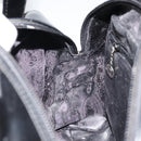 GUCCI Hand Bag Patent leather Black Silver 000 2058 0505 Auth 175262-18