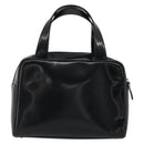 GUCCI Hand Bag Patent leather Black Silver 000 2058 0505 Auth 175262-3