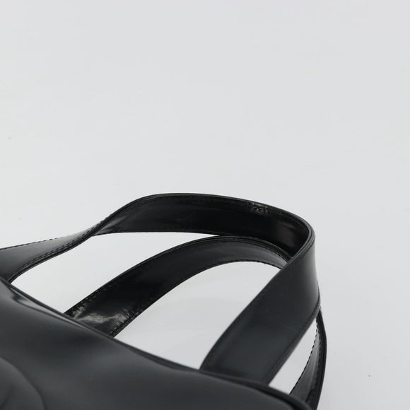 GUCCI Hand Bag Patent leather Black Silver 000 2058 0505 Auth 175262