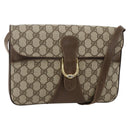 GUCCI GG Supreme Shoulder Bag PVC Beige Gold 904 02 025 Auth 175264-1
