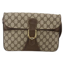 GUCCI GG Supreme Shoulder Bag PVC Beige Gold 904 02 025 Auth 175264-13