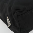 PRADA Plastic Chain Tote Bag Nylon Black Silver Auth 175266-15