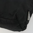 PRADA Plastic Chain Tote Bag Nylon Black Silver Auth 175266-16