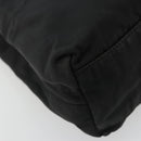 PRADA Plastic Chain Tote Bag Nylon Black Silver Auth 175266-9