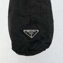 PRADA Plastic Chain Tote Bag Nylon Black Silver Auth 175266-10