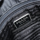 PRADA Plastic Chain Tote Bag Nylon Black Silver Auth 175266-17
