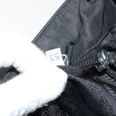PRADA Plastic Chain Tote Bag Nylon Black Silver Auth 175266-12