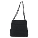 PRADA Plastic Chain Tote Bag Nylon Black Silver Auth 175266-13