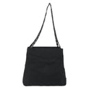 PRADA Plastic Chain Tote Bag Nylon Black Silver Auth 175266-2