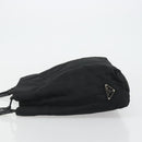 PRADA Plastic Chain Tote Bag Nylon Black Silver Auth 175266-4