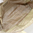 PRADA Hand Bag Nylon Ivory Silver Auth 175267-11
