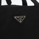PRADA Hand Bag Nylon Black Silver Auth 175269-17