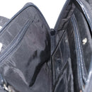 PRADA Hand Bag Nylon Black Silver Auth 175269-22