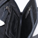 PRADA Hand Bag Nylon Black Silver Auth 175269-23