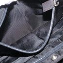 PRADA Hand Bag Nylon Black Silver Auth 175269-25
