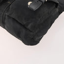 PRADA Waist bag Nylon Black Silver Auth 175272-14