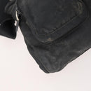 PRADA Waist bag Nylon Black Silver Auth 175272-15