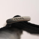 PRADA Waist bag Nylon Black Silver Auth 175272-19