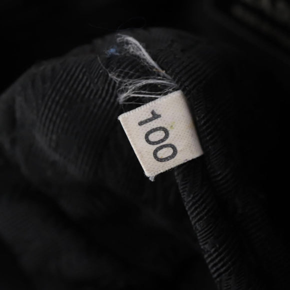 PRADA Waist bag Nylon Black Silver Auth 175272