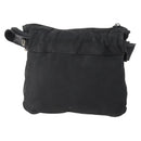 PRADA Waist bag Nylon Black Silver Auth 175272-2
