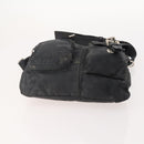 PRADA Waist bag Nylon Black Silver Auth 175272-5