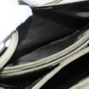 PRADA Tote Bag Nylon Khaki Silver Auth 175274-24