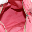 PRADA Hand Bag Nylon Pink Silver Auth 175275-11
