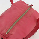 PRADA Hand Bag Nylon Pink Silver Auth 175275-6
