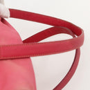 PRADA Hand Bag Nylon Pink Silver Auth 175275-8