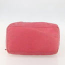 PRADA Hand Bag Nylon Pink Silver Auth 175275-5