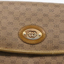 GUCCI Micro GG Supreme Shoulder Bag PVC Beige Gold 007 49 5548 Auth 175279-15