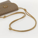 GUCCI Micro GG Supreme Shoulder Bag PVC Beige Gold 007 49 5548 Auth 175279-7