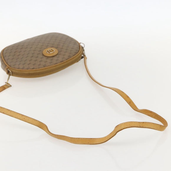 GUCCI Micro GG Supreme Shoulder Bag PVC Beige Gold 007 104 0013 Auth 175280