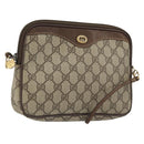 GUCCI GG Supreme Shoulder Bag PVC Beige Gold 97 02 068 Auth 175282-1