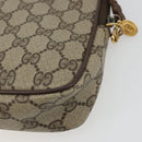 GUCCI GG Supreme Shoulder Bag PVC Beige Gold 97 02 068 Auth 175282-16