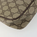 GUCCI GG Supreme Shoulder Bag PVC Beige Gold 97 02 068 Auth 175282-17