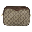 GUCCI GG Supreme Shoulder Bag PVC Beige Gold 97 02 068 Auth 175282-13