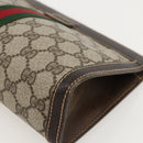 GUCCI GG Supreme Web Sherry Line Bag PVC Beige Red 41 014 2125 23 Auth 175283-10